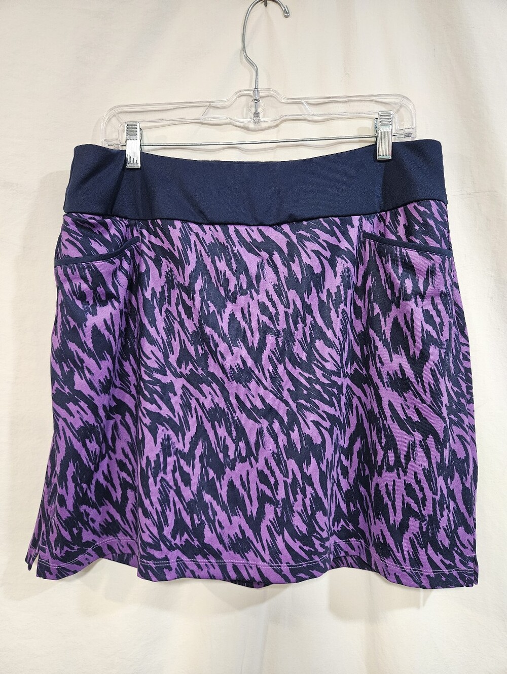 💜 adidas Purple and Navy Patterned Skort